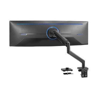 ADBWEKKF Black Robotic Arm Computer Monitor Desktop Mount for 49 Inch
