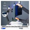 ADBWEKKF Black Robotic Arm Computer Monitor Desktop Mount for 49 Inch view 4