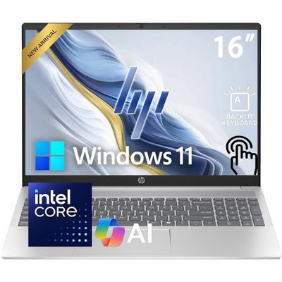 HP Pavilion 16" WUXGA (1920 x 1200) Touchscreen Laptop, Intel Core i5 10-Core Processor, 16GB DDR5 RAM, 1TB PCIe SSD, Backlit Keyboard, Wi-Fi 6, HDMI, Type C Adapter, Windows 11