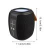 Portable Speaker, Enhanced Device Flexibility, 11.4x11.4x13.1cm, Wireless Outdoor Speaker, Audio B-luetooth Player, Wireless and Easy Connectivity, for Home, Bedroom, Living Room, Offices, Camping view 2