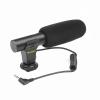 Akozon Stereo Microphone Hot Shoe Mount 3.5mm Jack DV Microphone for Camera Film Recording Interview view 1