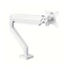 ADBWEKKF Single monitor stand, supports up to 32 inches, each screen weighs 19.8 pounds, computer desk mount, adjustable TV stand(White) view 1