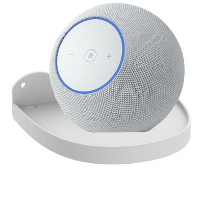 Aokikeisu Wall Mount Holder for 2025 New Echo Studio/Echo Dot Max, for Echo Dot Max Standing Speaker. Compatible with Echo Studio Speaker Stand Metal Holder Accessory Rack (White, 1PCS)