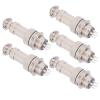 Aviation Connector Male Female Wire Panel Power Chassis Metal 5A GX12 450V Military Aerospace (4pin) view 4