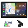 7" Portable Touch Screen Car Stereo Support Wireless Carplay Android Auto, with Mirror Link/Voice Control/FM/GPS Navigation/AUX view 1