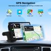 7" Portable Touch Screen Car Stereo Support Wireless Carplay Android Auto, with Mirror Link/Voice Control/FM/GPS Navigation/AUX view 4