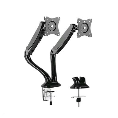 ADBWEKKF Dual arms for desktop mounting bracket with gas springs and full motion for 17-27 inch screens