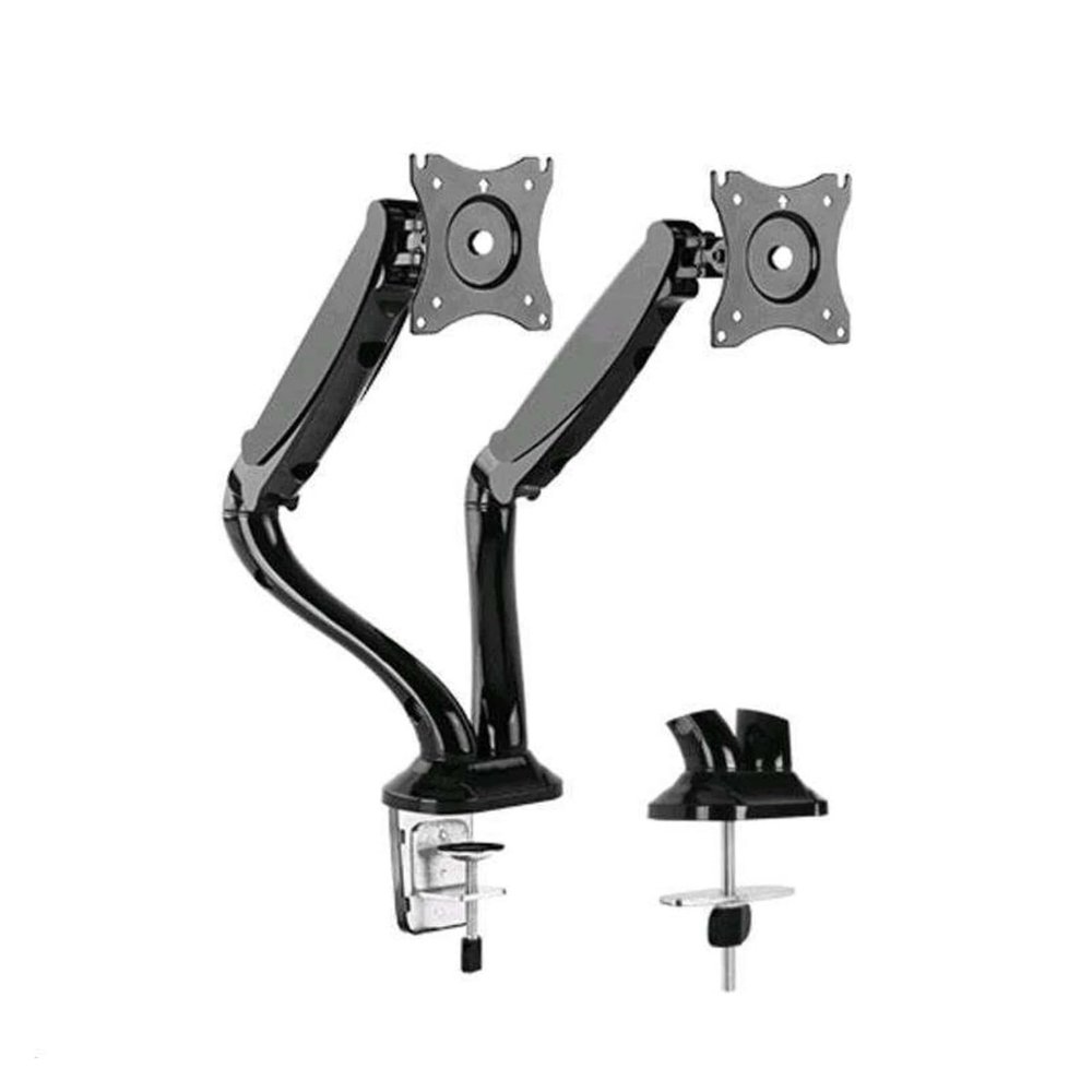 ADBWEKKF Dual arms for desktop mounting bracket with gas springs and full motion for 17-27 inch screens