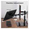 ADBWEKKF Dual Monitor Stand - 2 monitors up to 27 inches view 2