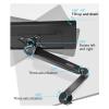 ADBWEKKF 17-34 inch Desktop Gas Spring LCD LED Monitor Stand Articulated Arm Full Motion Support Rod TV Stand PC Mounting Base Support Hole Distance M5(M5 Gray) view 3