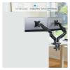 ADBWEKKF Dual Monitor Stand - Fully Adjustable Monitor Desk Mount Swivel  Stand with C-Clamp, Grommet Mounting Base view 2