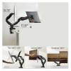 ADBWEKKF Dual Monitor Stand - Fully Adjustable Monitor Desk Mount Swivel  Stand with C-Clamp, Grommet Mounting Base view 3