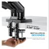 ADBWEKKF Dual Monitor Stand - Fully Adjustable Monitor Desk Mount Swivel  Stand with C-Clamp, Grommet Mounting Base view 4