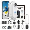 POV 4K Capture Pro 2.0, New Ultra Wide Angle HD Wearable Body Adventure Action Cameras - with 128G Card, Night Vision, for Skiing, Cycling and Outdoors Activities (White - Official Match) view 1