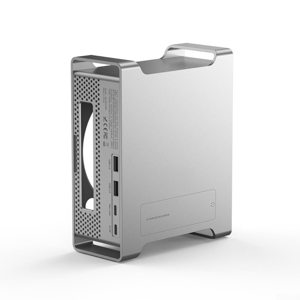 9-in-1 Docking Station for USB 3.2 Hub with HDMI-Compatible Port, Alloy Laptop Expansion Chassis, Silver (20145.5 cm)