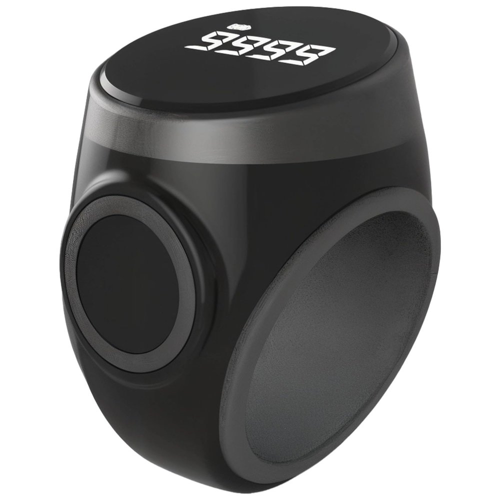 Vestamore Rechargeable Smart Zikr Band, Digital Touchscreen Tasbeeh Counter, Easily Adjustable Silicone Band, Compact 1 X 1.2 In / 2.5 X 3 Cm Design For Spiritual Counting