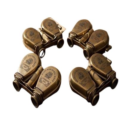 Set of 4 Vintage Brass Opera Glasses London 1917 Design | Handcrafted Antique