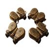 Set of 4 Vintage Brass Opera Glasses London 1917 Design | Handcrafted Antique view 1