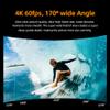 Acouto Action Camera with Accessories Kit - 4K 60FPS Action Camera 24MP WiFi Sports Camera 170 Wide Angle Lens Dual Screen Touch Control - Perfect for Diving and Outdoor view 4
