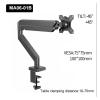 ADBWEKKF Monitor stand for 13-32 inch adjustable computer screen with load capacity of 2-9kg gas spring TV stand view 3