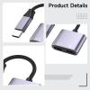 Vestamore Type-C Charging And Audio Splitter, Usb-C Adapter Offering Lossless Sound, 60W Fast Charge Support, Travel Friendly Alloy Build view 3