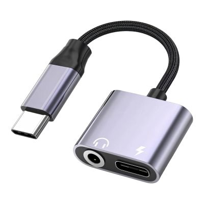 Vestamore Type-C Audio And Charging Splitter, Usb-C Adapter, Aluminum Design, Fast 20V3A Charging