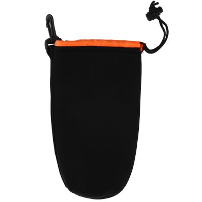 VALICLUD Neoprene Lens Pouch with Drawstring Shockproof and Drop-resistant Camera Lens Case for DSLR and Mirrorless Cameras Protective Bag and Travel