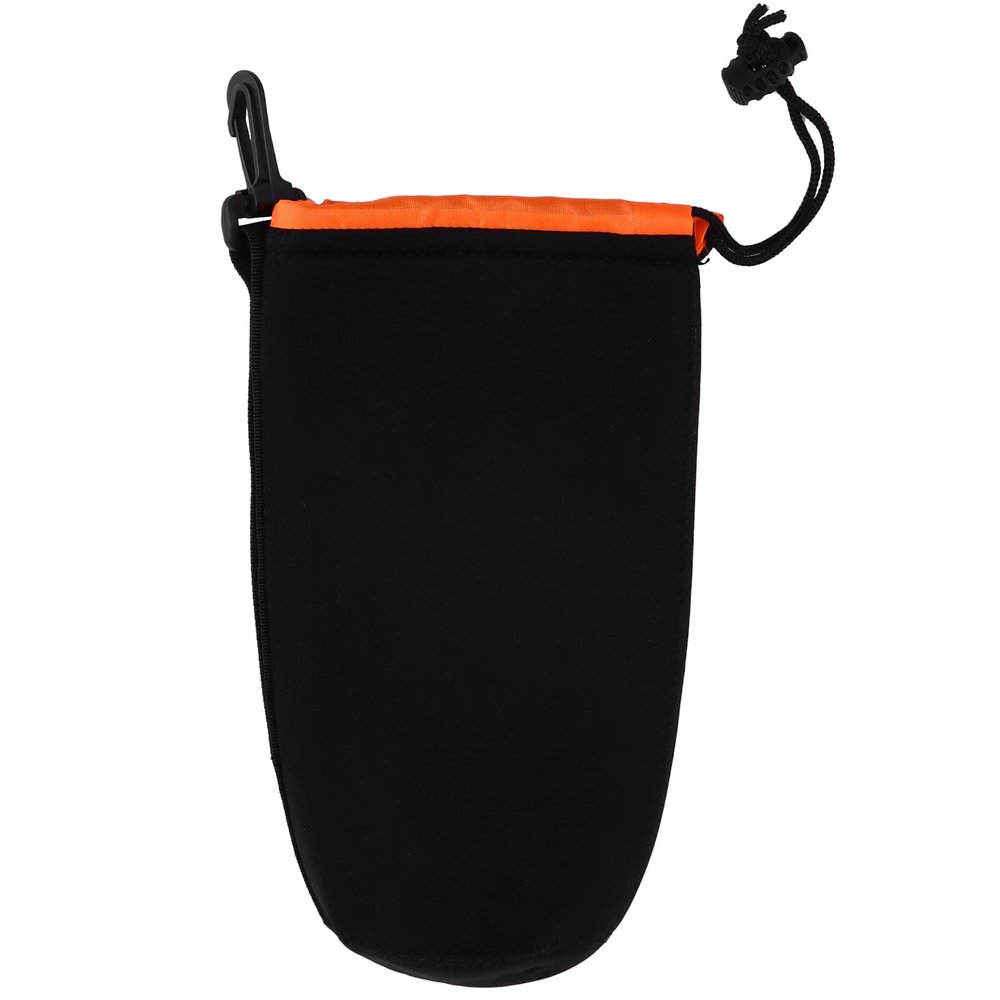 VALICLUD Neoprene Lens Pouch with Drawstring Shockproof and Drop-resistant Camera Lens Case for DSLR and Mirrorless Cameras Protective Bag and Travel