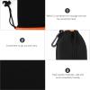 VALICLUD Neoprene Lens Pouch with Drawstring Shockproof and Drop-resistant Camera Lens Case for DSLR and Mirrorless Cameras Protective Bag and Travel view 3