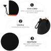 VALICLUD Neoprene Lens Pouch with Drawstring Shockproof and Drop-resistant Camera Lens Case for DSLR and Mirrorless Cameras Protective Bag and Travel view 4