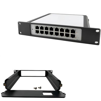 1U 10-inch Rack Mount Bracket for UniFi USW-Lite-16-PoE Fits Standard 10-inch Server Racks, Low-Profile 1U (7.75-inch mounting Depth)