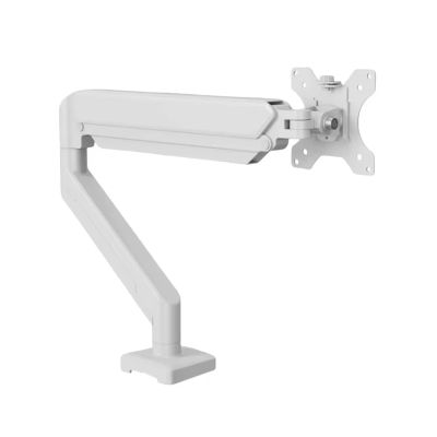 ADBWEKKF Single monitor stand, supports up to 32 inches, each screen load-bearing 19.8 pounds, computer desk stand, adjustable computer stand(White)