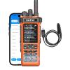 Radtel RT-950 PRO Ham Radio GPS/APRS, 10W Walkie Talkie Long Range Handheld Two Way Radio, SW/MW/LW RX, Bluetooth APP Programming, NOAA, Spectrum Analyzer,Orange(with Programming Cable) view 1