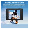 Action Camera, 4K Action Camera Waterproof Remote Control Helmet Bicycle Video Camera Outdoor Sport Cam, HD Camera view 2