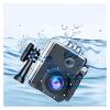 Action Camera, 4K Action Camera Waterproof Remote Control Helmet Bicycle Video Camera Outdoor Sport Cam, HD Camera view 3