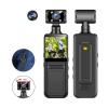 Action Camera, 4K Ultra Action Mini Camera 180 Rotatable Sports Cam Waterproof Case Helmet Travel Bicycle Driver Recorder, HD Camera view 3