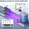 JetKVM IP KVM PC Remote Control, Open Source Jet KVM Over IP Internet with Touchscreen LCD Ultra-Low Latency, Network IP KVM Switch Remote BIOS Access for Computer and Server view 2