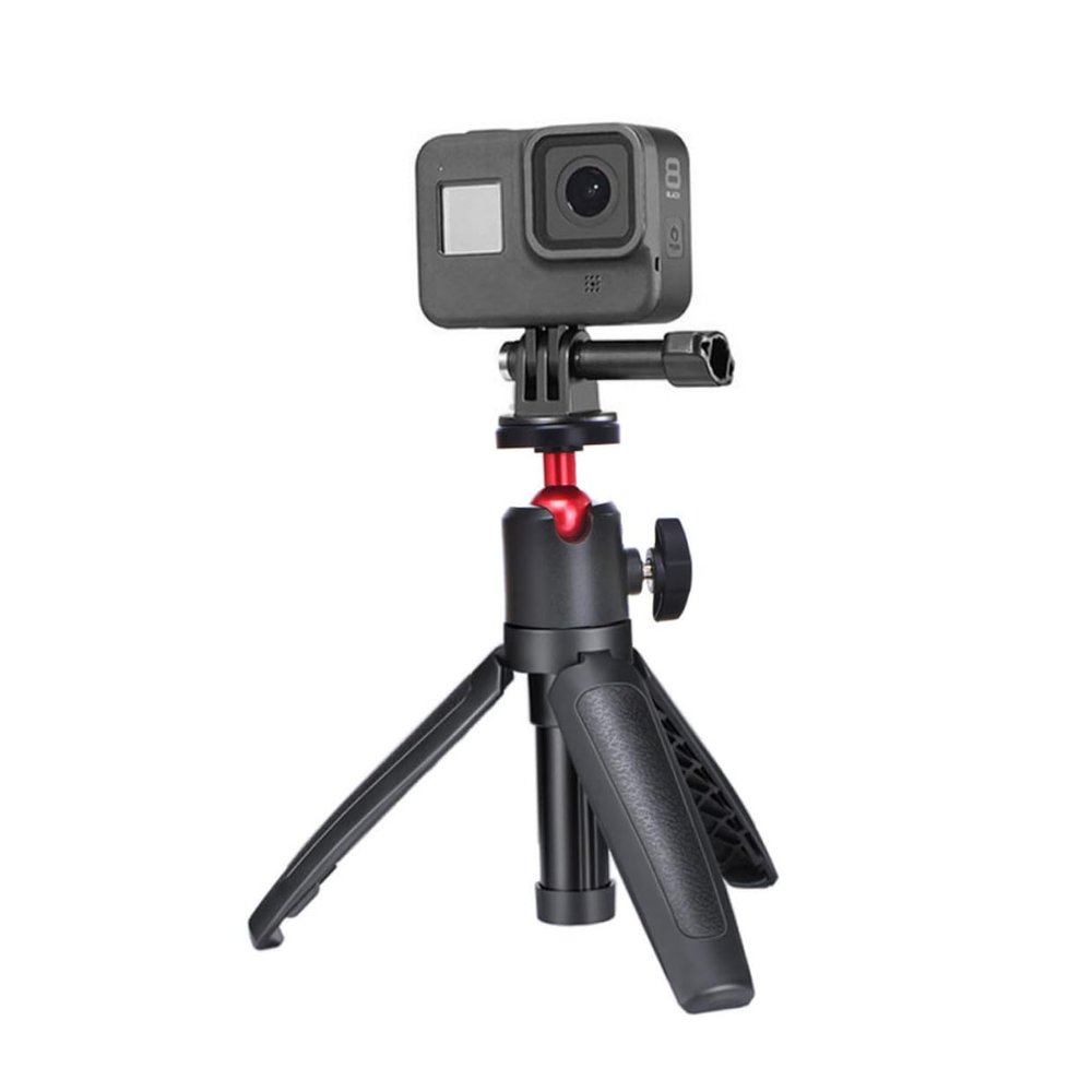 BESPORTBLE Multi-Function Telescopic Selfie Stick Tripod with Anti-Slip Pad Screw for Outdoor Live Streaming Phone Tripod Holder and Camera Supporter Black