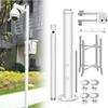 8FT to 20FT Adjustable Security Camera Pole - Universal Surveillance Post Stand with 4 Brackets for Outdoor Use, Ideal for Backyard, Walkway, Industrial & Home Security (5.5m/217in) view 1