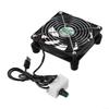 5V USB Chassis Cooling Fan with Stepless Control, Silent High External Fan for Router, Set-Top Box, Game Console, Black, 8cm or 12cm(8cm Fan) view 4