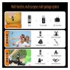 Action Camera, 4K Action Camera360 Degree Panoramic Sport CameraMotorcycle Riding Stabilization Bodycam Wearable Video Camera, HD Camera view 4