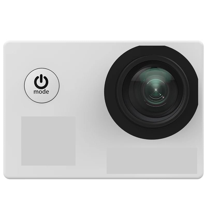 Action Camera, Original Basic Action Camera Waterproof 4K 1080P Helmet Camera Sports Car Register, HD Camera(White)