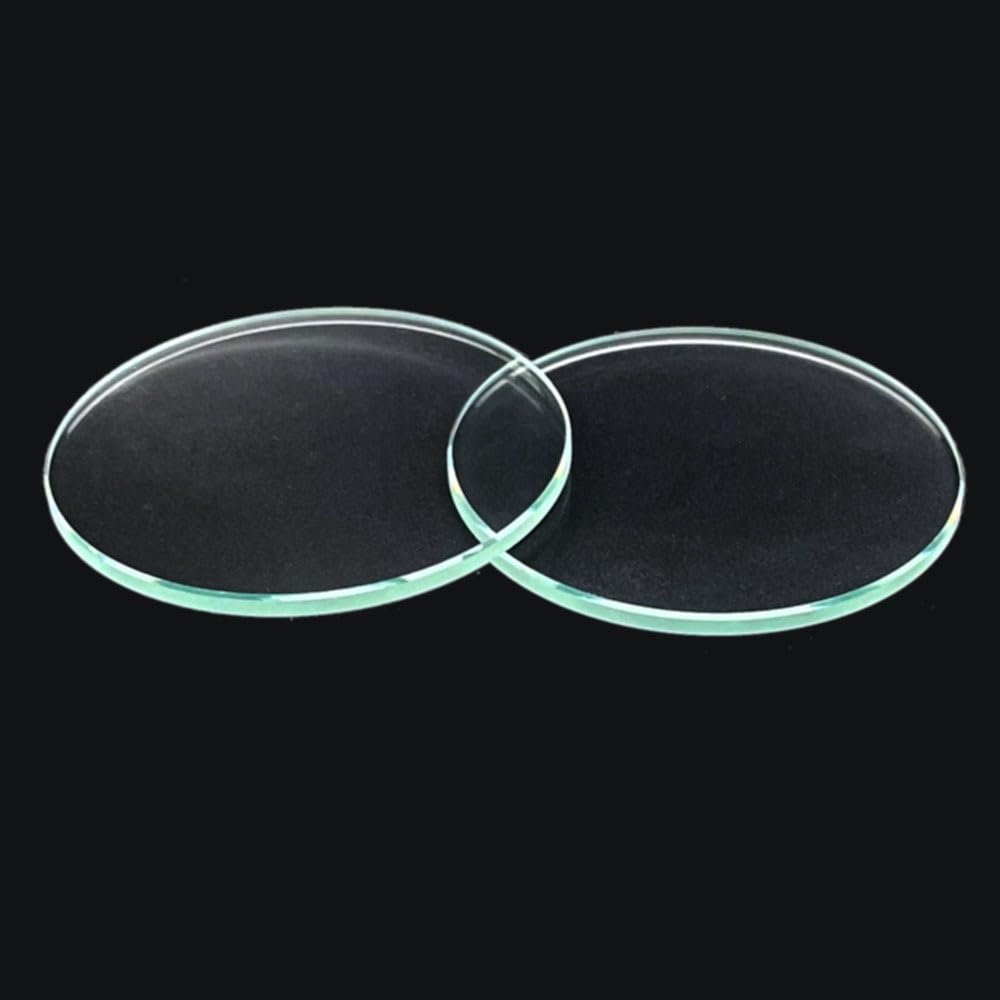 6pcs Transparent Round Flat Glass Lens Set - Optical Glass Lenses for SST40 Flashlight Torch(20mm x 1.5mm)