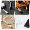 BESPORTBLE Travel Organizer Bag for Electronics Gray Double-layer Cable Case with Large Capacity Wear-resistant Protective Pouch for Power Bank Data Cables Earphones Hard Drive Storage view 2