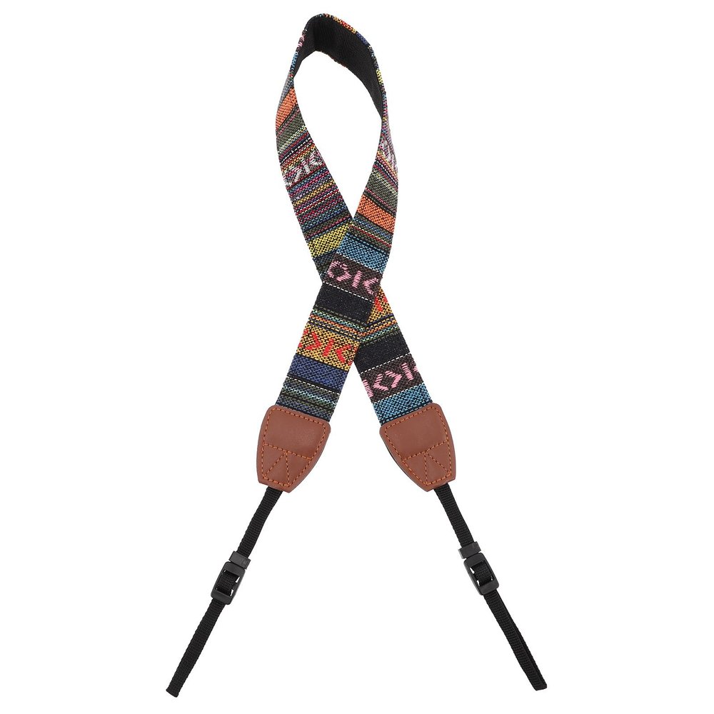 OSALADI Adjustable Double-layer Leather Ends Camera Strap for DSLR with Comfortable Neck Support Shoulder Strap Reducing Neck Tension Easy Installation for Photographers and Film Cameras