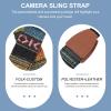 OSALADI Adjustable Double-layer Leather Ends Camera Strap for DSLR with Comfortable Neck Support Shoulder Strap Reducing Neck Tension Easy Installation for Photographers and Film Cameras view 4
