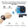 Action Camera, 4K Action Camera inch Screen Remote Control Mini Cameras Waterproof Helmet Go Sport Camera, HD Camera view 2