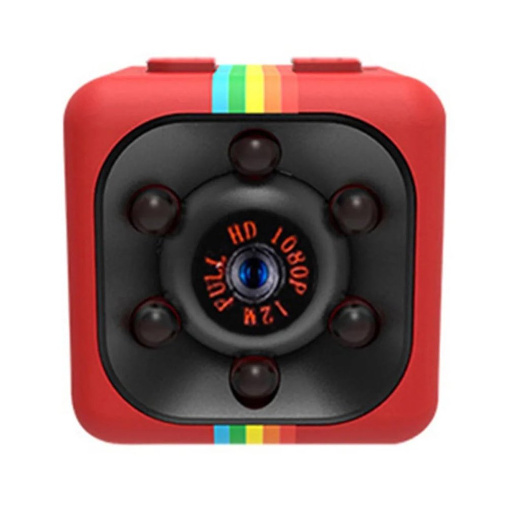 Action Camera, 1080P Full HD Mini Camera Motion Detection Portable DVR Sport Micro Camcorder for Security and Outdoor Recording, HD Camera(Red)