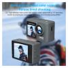 Action Camera, WiFi Action Camera 30m Waterproof Exercise Video Recorder 120 Wide Angle Sport Camcorder with Acssories Kit, HD Camera(Without Card) view 2