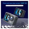 Action Camera, WiFi Action Camera 30m Waterproof Exercise Video Recorder 120 Wide Angle Sport Camcorder with Acssories Kit, HD Camera(Without Card) view 3